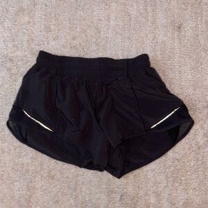 Black Lululemon Hotty hot shorts